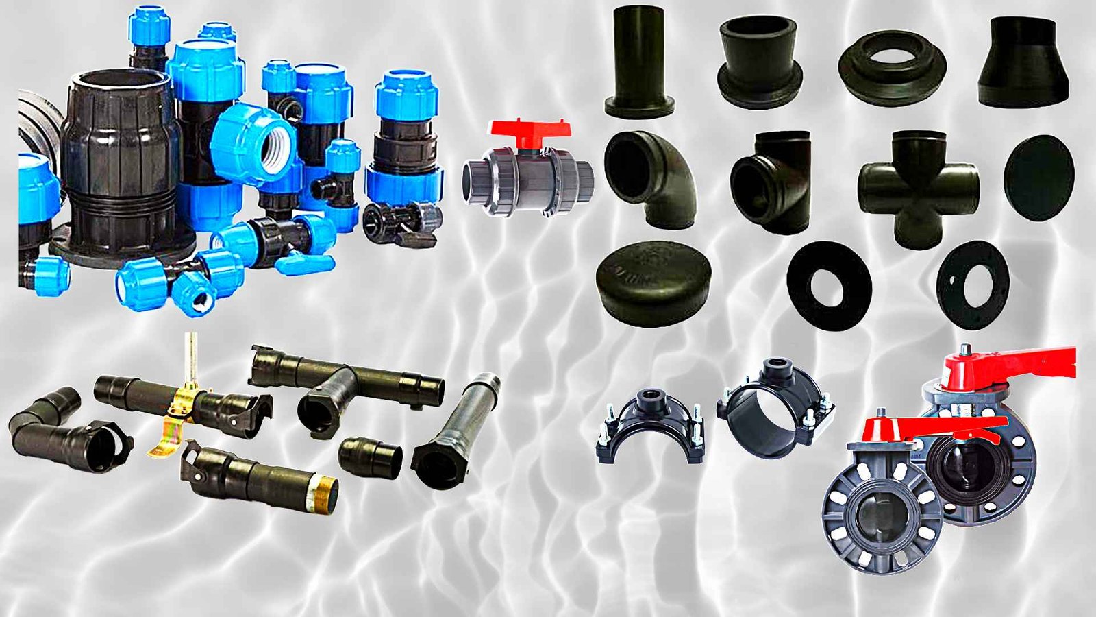 HDPE PIPE FITTINGS & GATE VALVES
