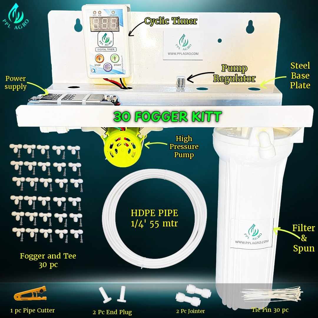 30 Fogger Kitt With Timer & Regulator ( Area 750 sq ft / 45 mtr )