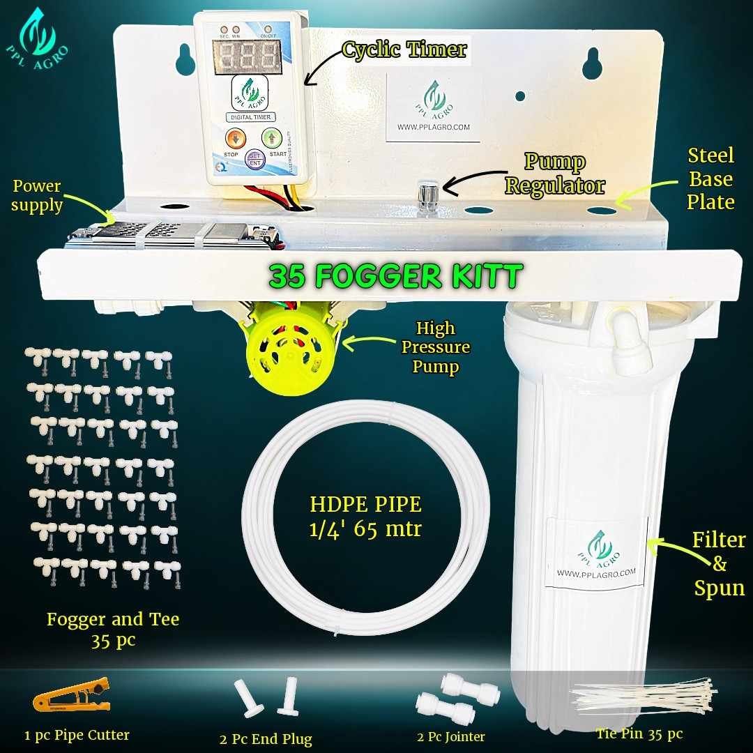 35 Fogger Kitt With Timer & Regulator ( Area 875 sq ft / 50 mtr )