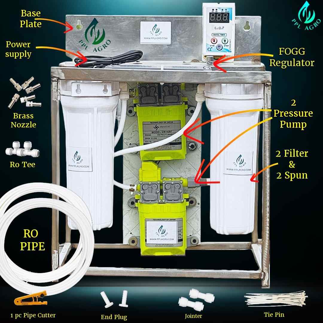 120 Fogger Kitt With Timer & Regulator ( Area 3000 sq ft / 200 mtr )