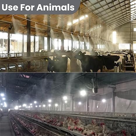 Brass Misting Nozzle Pack of 10 | 0.3mm Mist Sprinkler for Garden Water Spray | Anti-Drip Fogger, Cleanable Mist Nozzles for Outdoor Cooling, Irrigation & Greenhouse System thumbnail